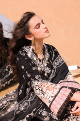 KM-08 LISE | 3PC Unstitched Lawn Chikankari Eid Edit By Qalamkar